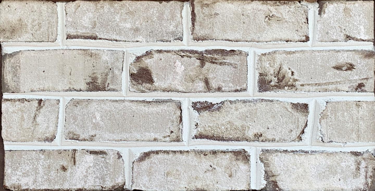 Oyster Pearl white brick pine hall facebrick