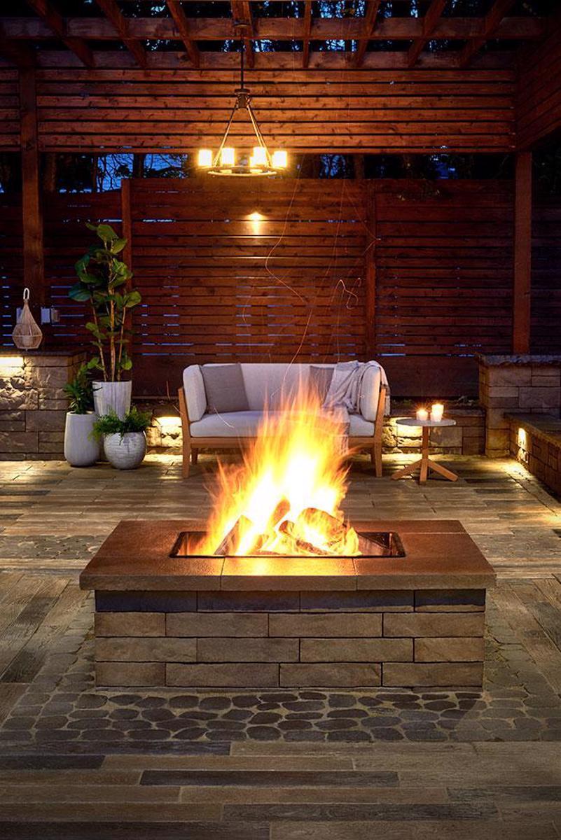 Techo-Bloc Brandon Fire Pit Compact View