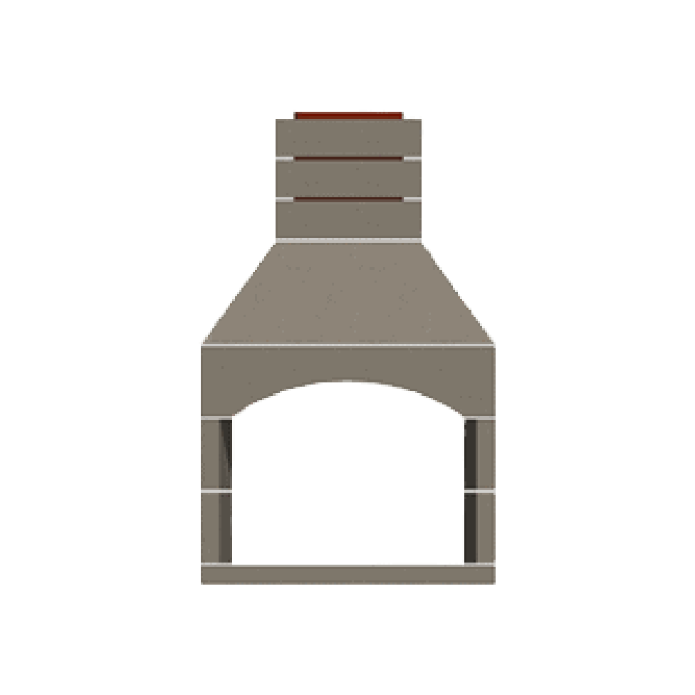 Fireplace Contractor Series See-Through 36-Inch Compact View