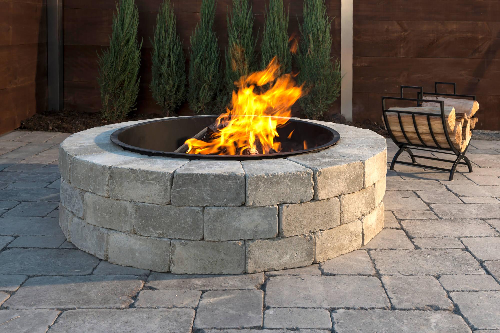 Brussels Dimensional Stone Fire Pit Kit