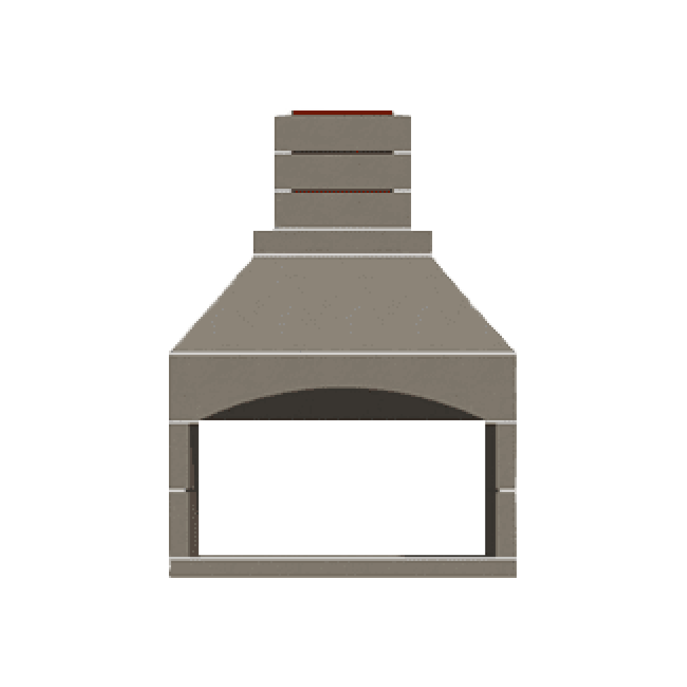 Fireplace Contractor Series See-Through 48-Inch Compact View