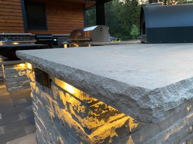 Pewter Mist Limestone Countertop
