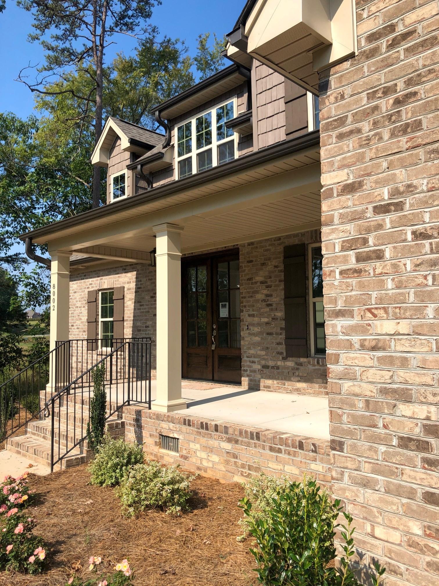 Southport gray brick pine hall