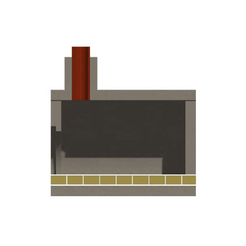 Amerigo Pizza Oven Section Cut