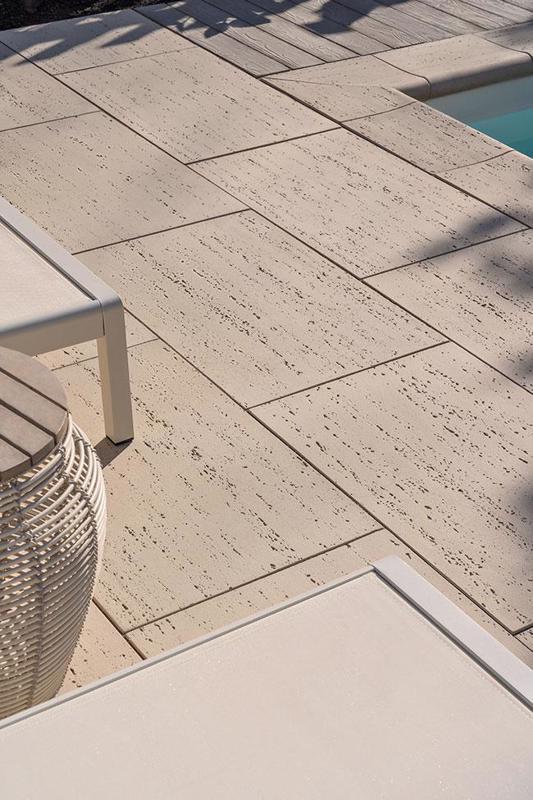 Travertina Raw Patio Paver Slab